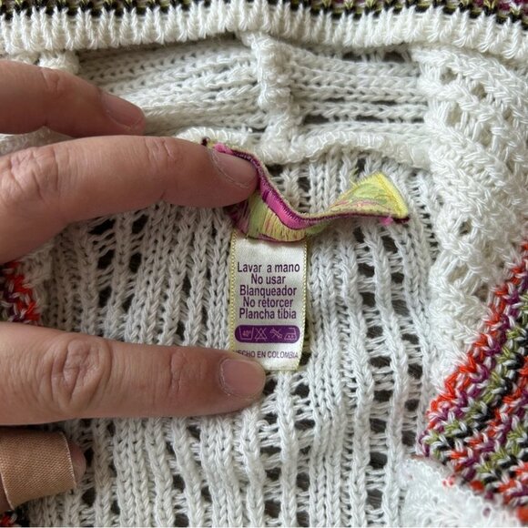 Tejiestilo Sueter’s Tribal Boho Hooded  Long Length Crochet Cardigan - Picture 10 of 16